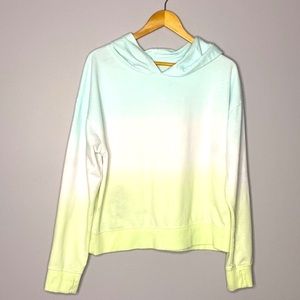 Danskin Mint to Pale Yellow Ombre Hoodie